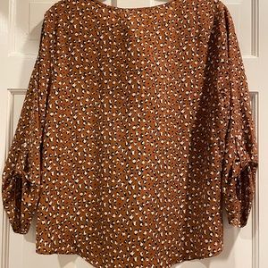 West kei animal print blouse